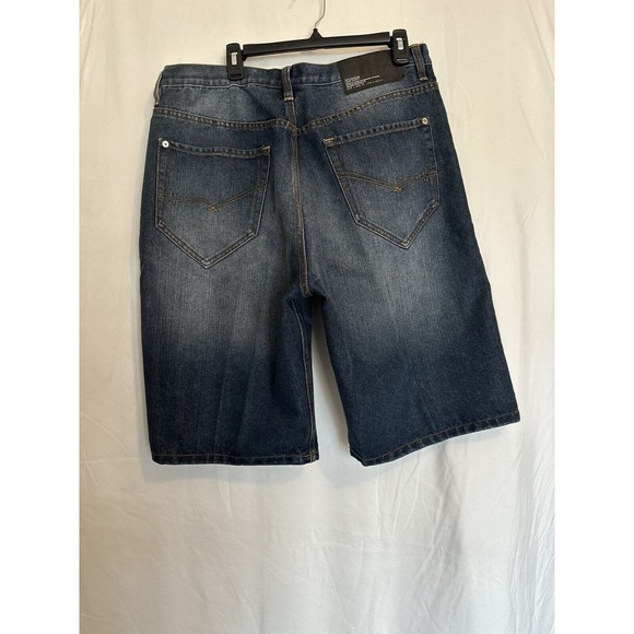 RocaWear Denim Blue Shorts Size 28 Inseam 12 in Loose Fit, Skate, Hip Hop - Picture 12 of 13